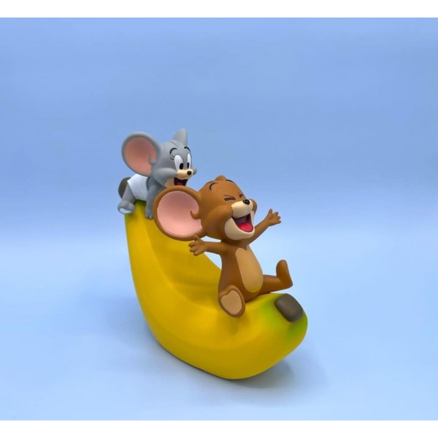 貓和老鼠 – 傑瑞與泰菲香蕉滑梯擺件