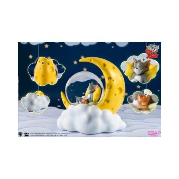 Tom and Jerry Cheese Moon Snow Globe